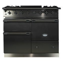 Lacanche Macon LG1053GE Dual Fuel Range Cooker, Stainless Steel / Chrome Trim